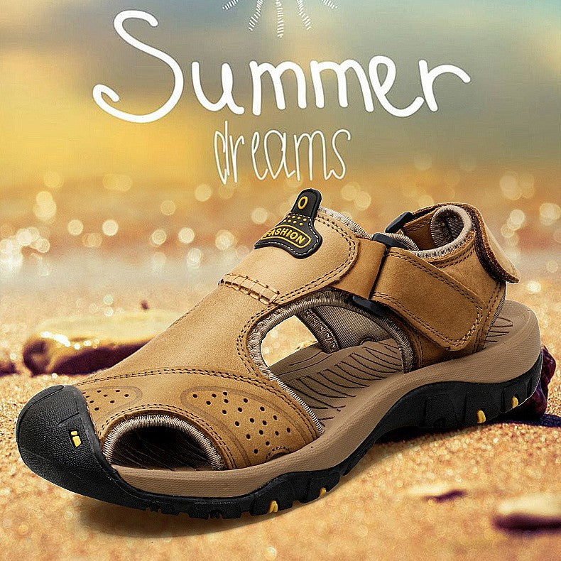 [⏰Nové plážové topánky sú dnes za polovičnú cenu po obmedzenú dobu!] Vyrobené z vysoko kvalitnej hovädzej kože, pohodlné a priedušné, zmierňujú únavu nôh. Najlepšie topánky na leto