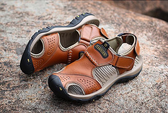 [⏰Nové plážové topánky sú dnes za polovičnú cenu po obmedzenú dobu!] Vyrobené z vysoko kvalitnej hovädzej kože, pohodlné a priedušné, zmierňujú únavu nôh. Najlepšie topánky na leto