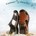 [⏰Nové plážové topánky sú dnes za polovičnú cenu po obmedzenú dobu!] Vyrobené z vysoko kvalitnej hovädzej kože, pohodlné a priedušné, zmierňujú únavu nôh. Najlepšie topánky na leto