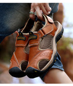 [⏰Nové plážové topánky sú dnes za polovičnú cenu po obmedzenú dobu!] Vyrobené z vysoko kvalitnej hovädzej kože, pohodlné a priedušné, zmierňujú únavu nôh. Najlepšie topánky na leto