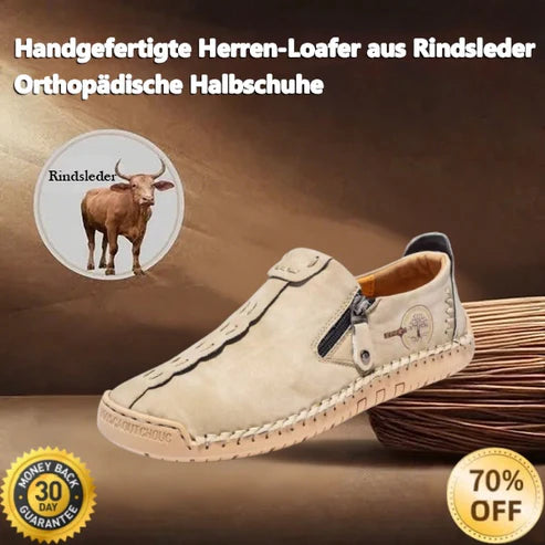 【🎉Περιορισμένης διάρκειας εκπτώσεις - 70% έκπτωση, μόνο σήμερα - Μην το χάσετε】 - Ανδρικά ορθοπεδικά παπούτσια από αυστραλιανό δέρμα μοσχαριού 👞Άνετο περπάτημα και ανακούφιση από τον πόνο✅