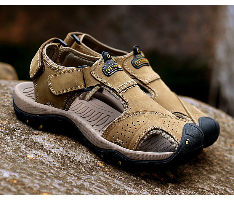 [⏰Nové plážové topánky sú dnes za polovičnú cenu po obmedzenú dobu!] Vyrobené z vysoko kvalitnej hovädzej kože, pohodlné a priedušné, zmierňujú únavu nôh. Najlepšie topánky na leto