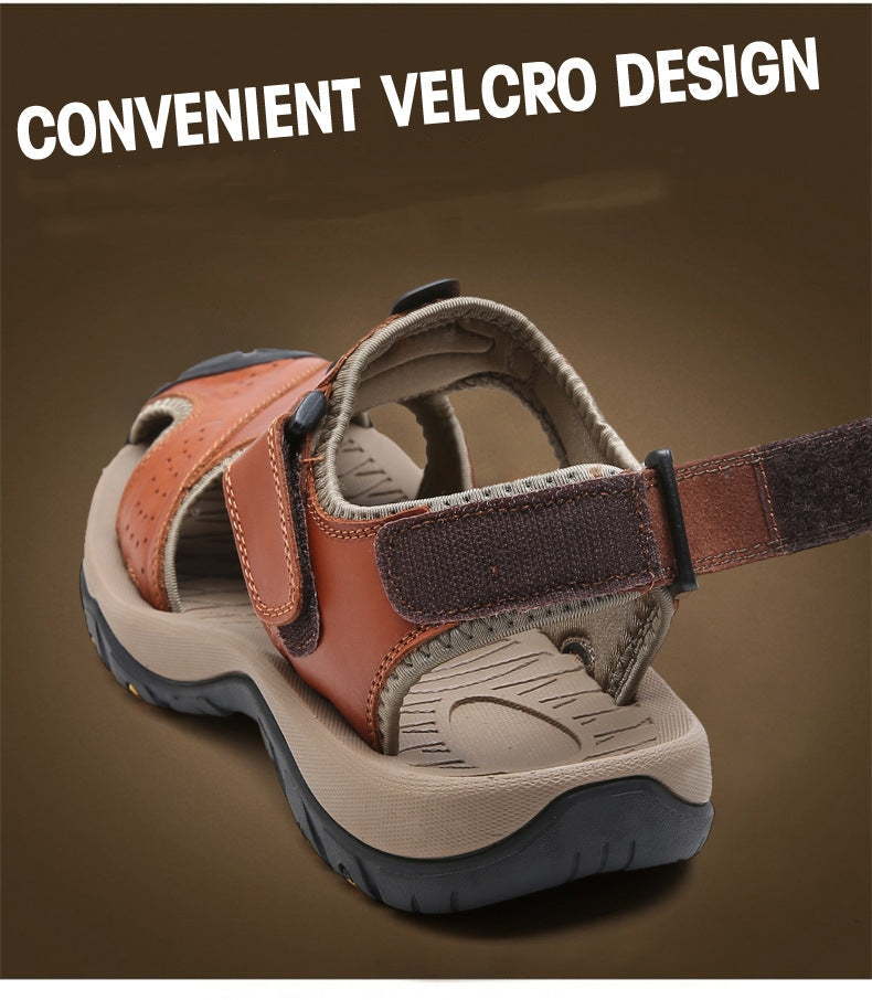 [⏰Nové plážové topánky sú dnes za polovičnú cenu po obmedzenú dobu!] Vyrobené z vysoko kvalitnej hovädzej kože, pohodlné a priedušné, zmierňujú únavu nôh. Najlepšie topánky na leto