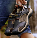 [⏰Nové plážové topánky sú dnes za polovičnú cenu po obmedzenú dobu!] Vyrobené z vysoko kvalitnej hovädzej kože, pohodlné a priedušné, zmierňujú únavu nôh. Najlepšie topánky na leto