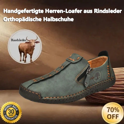 【🎉Περιορισμένης διάρκειας εκπτώσεις - 70% έκπτωση, μόνο σήμερα - Μην το χάσετε】 - Ανδρικά ορθοπεδικά παπούτσια από αυστραλιανό δέρμα μοσχαριού 👞Άνετο περπάτημα και ανακούφιση από τον πόνο✅