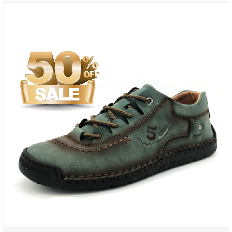 【🎉Περιορισμένης διάρκειας εκπτώσεις - 50% έκπτωση, μόνο σήμερα - Μην το χάσετε】 - Ανδρικά ορθοπεδικά παπούτσια από αυστραλιανό δέρμα μοσχαριού 👞Άνετο περπάτημα και ανακούφιση από τον πόνο✅