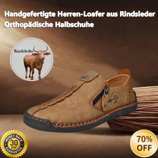 【🎉Περιορισμένης διάρκειας εκπτώσεις - 70% έκπτωση, μόνο σήμερα - Μην το χάσετε】 - Ανδρικά ορθοπεδικά παπούτσια από αυστραλιανό δέρμα μοσχαριού 👞Άνετο περπάτημα και ανακούφιση από τον πόνο✅