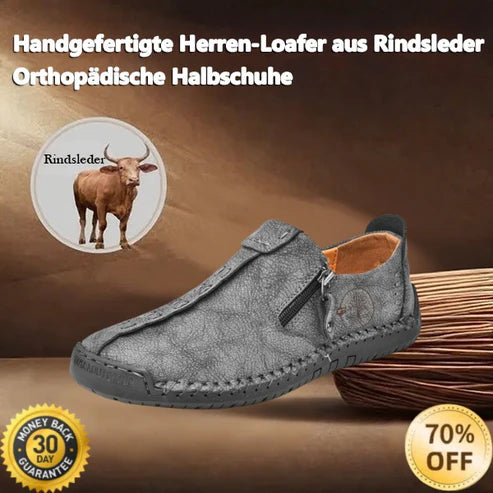 【🎉Περιορισμένης διάρκειας εκπτώσεις - 70% έκπτωση, μόνο σήμερα - Μην το χάσετε】 - Ανδρικά ορθοπεδικά παπούτσια από αυστραλιανό δέρμα μοσχαριού 👞Άνετο περπάτημα και ανακούφιση από τον πόνο✅