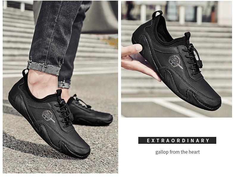 [🔥60% έκπτωση για περιορισμένο χρονικό διάστημα, μην το χάσετε🔥] Κομψά και άνετα χειροποίητα ιταλικά δερμάτινα παπούτσια ✅στήριξη καμάρας, ευκολότερο περπάτημα