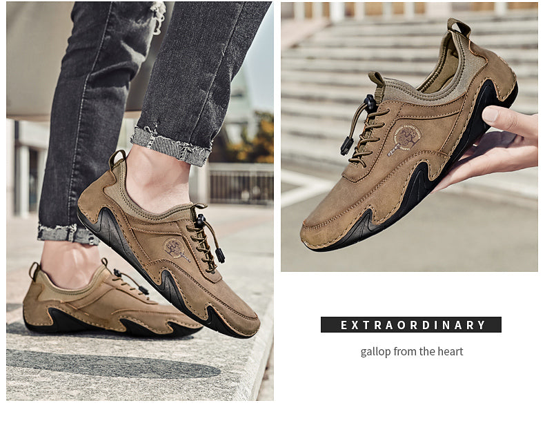 [🔥60% έκπτωση για περιορισμένο χρονικό διάστημα, μην το χάσετε🔥] Κομψά και άνετα χειροποίητα ιταλικά δερμάτινα παπούτσια ✅στήριξη καμάρας, ευκολότερο περπάτημα