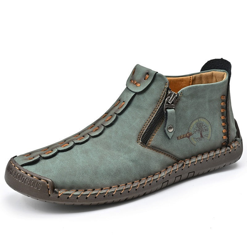 [🎁Σήμερα 50% έκπτωση] Εργονομικά σχεδιασμένες μπότες - δέρμα υψηλής ποιότητας + ραμμένες στο χέρι + slip-on 👞