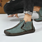 [🎁Σήμερα 50% έκπτωση] Εργονομικά σχεδιασμένες μπότες - δέρμα υψηλής ποιότητας + ραμμένες στο χέρι + slip-on 👞